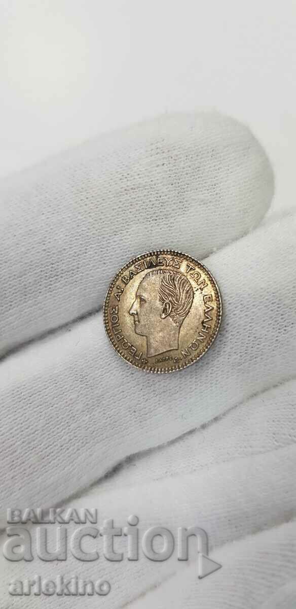 Unpolished silver coin 20 lepti 1874 Greece with price 95.00 BGN | € 48.57 Unpolished silver coin 20 lepti 1874 Greece with price 95.00 BGN | € 48.57