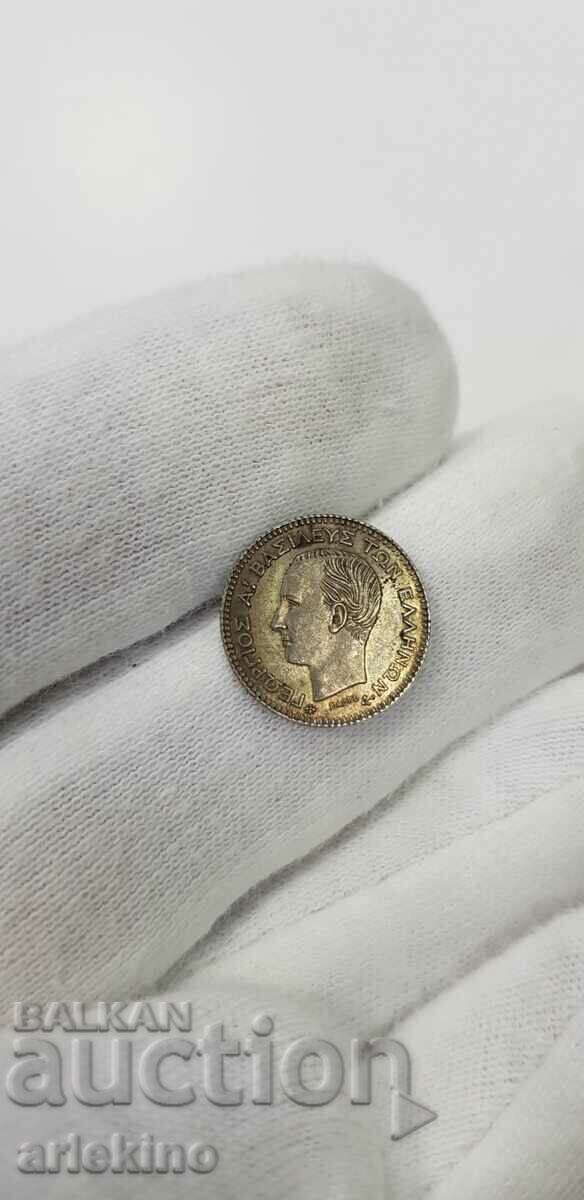 Unpolished silver coin 20 lepti 1874 Greece - 5 Unpolished silver coin 20 lepti 1874 Greece - 5