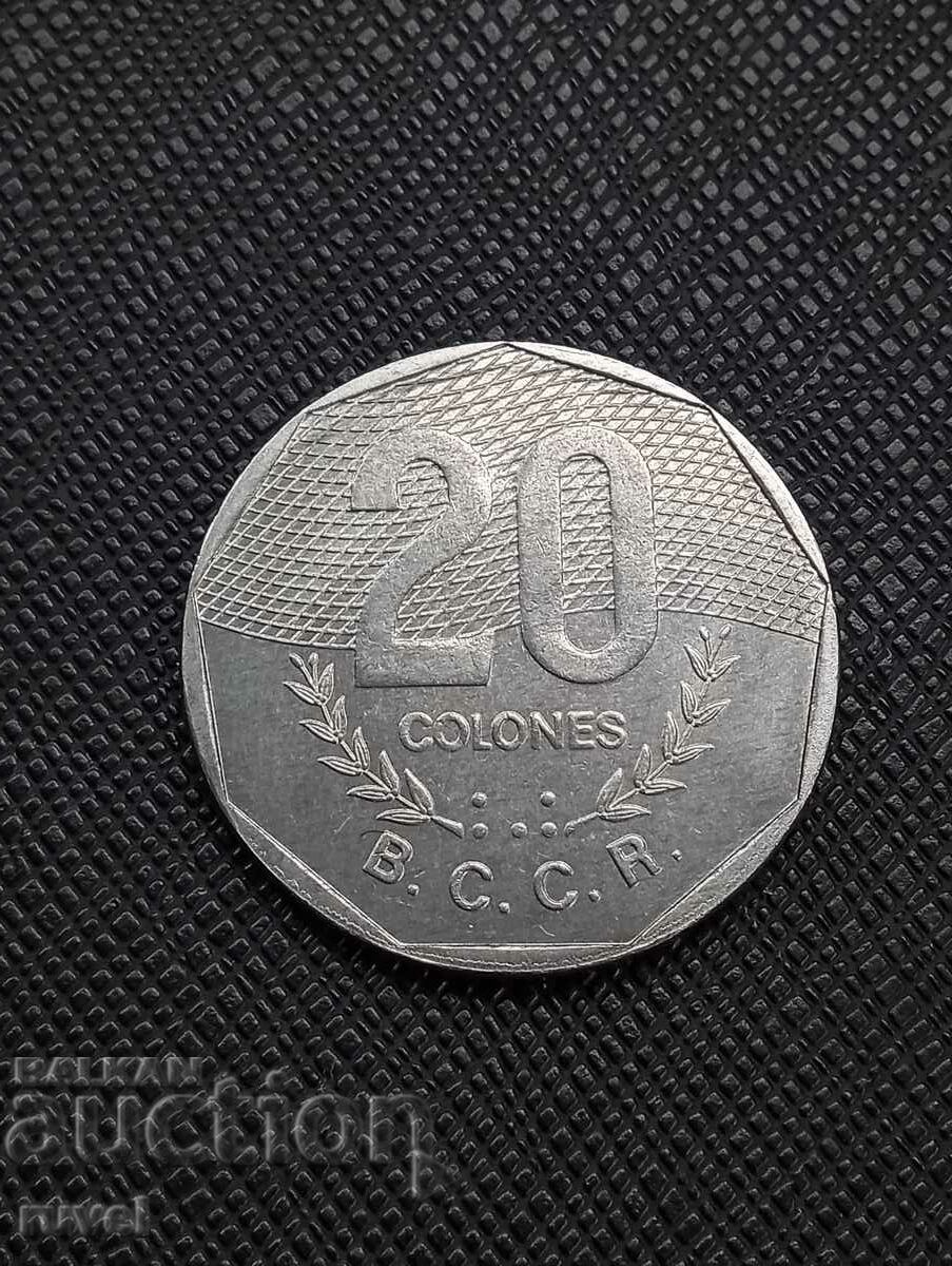 Costa Rica 20 columns 1983 Costa Rica 20 columns 1983