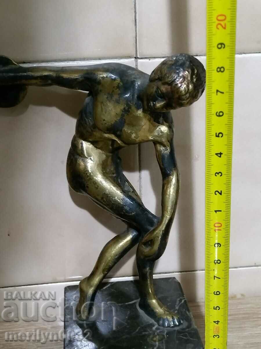 Bronze statuette discus thrower figure figurine plastic - 5 Bronze statuette discus thrower figure figurine plastic - 5