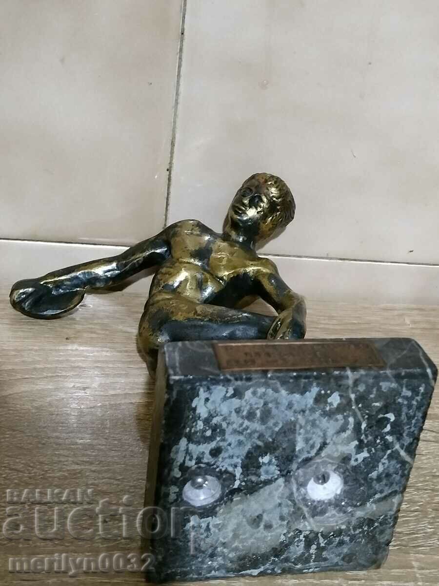 Bronze statuette discus thrower figure figurine plastic - 7 Bronze statuette discus thrower figure figurine plastic - 7