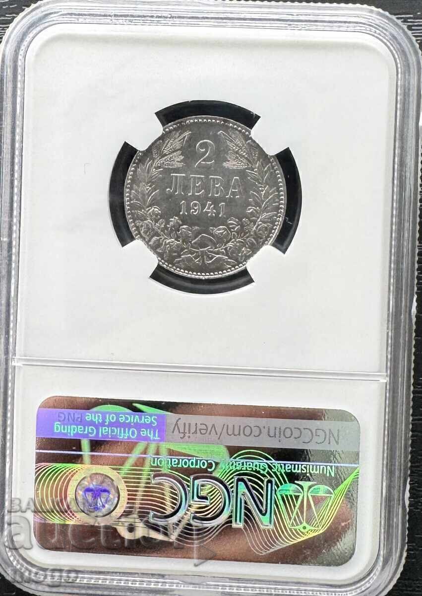 2 BGN 1941 MS 64 NGS cu preț € 2400.00 | 4694.01 BGN