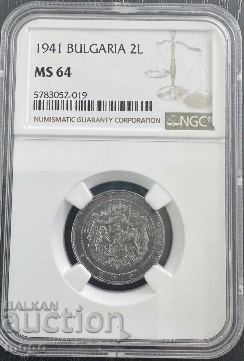 2 BGN 1941 MS 64 NGS 2 BGN 1941 MS 64 NGS