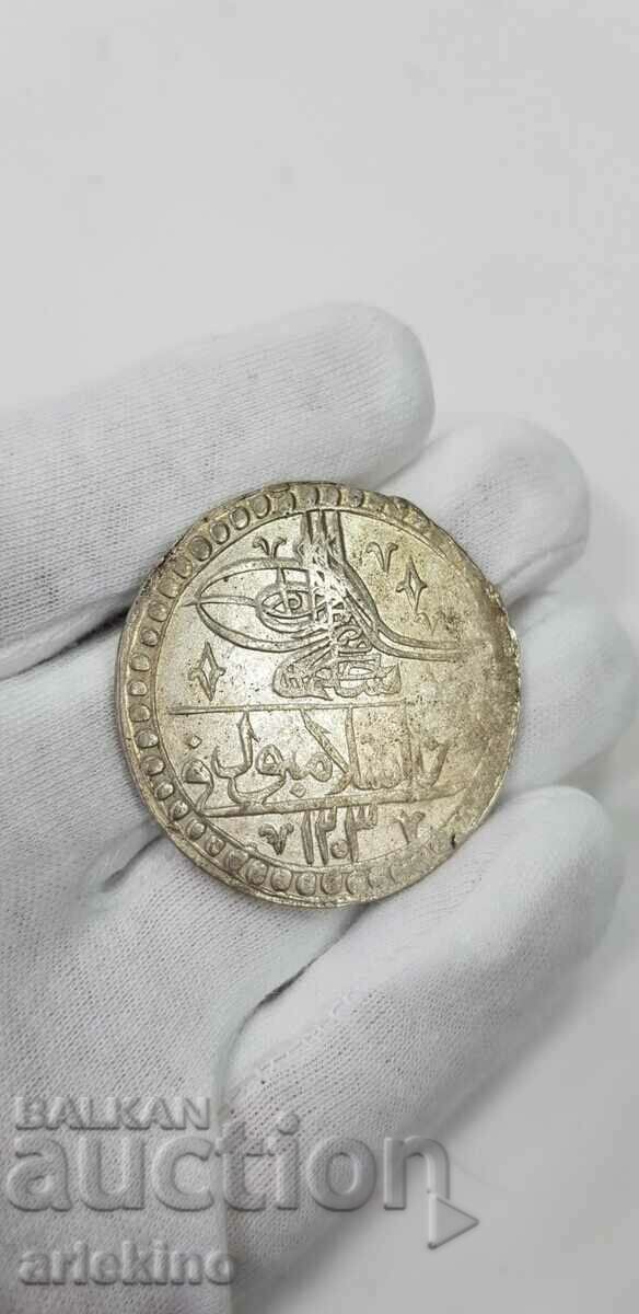 Turkish Ottoman silver coin 19th c. 31.67 gr.