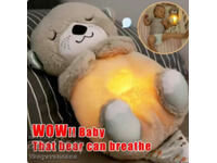 Soothing plush toy for baby, breathable, with gentle sounds