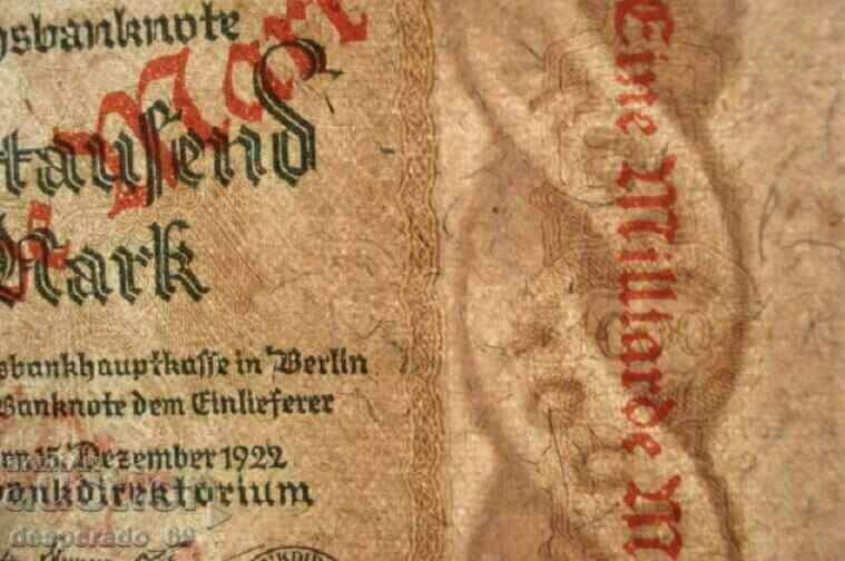 (¯`'•.¸GERMANY 1 Billion Marks 1923 UNC (1)¸.•'´¯) with price 18.00 BGN | € 9.20 (¯`'•.¸GERMANY 1 Billion Marks 1923 UNC (1)¸.•'´¯) with price 18.00 BGN | € 9.20