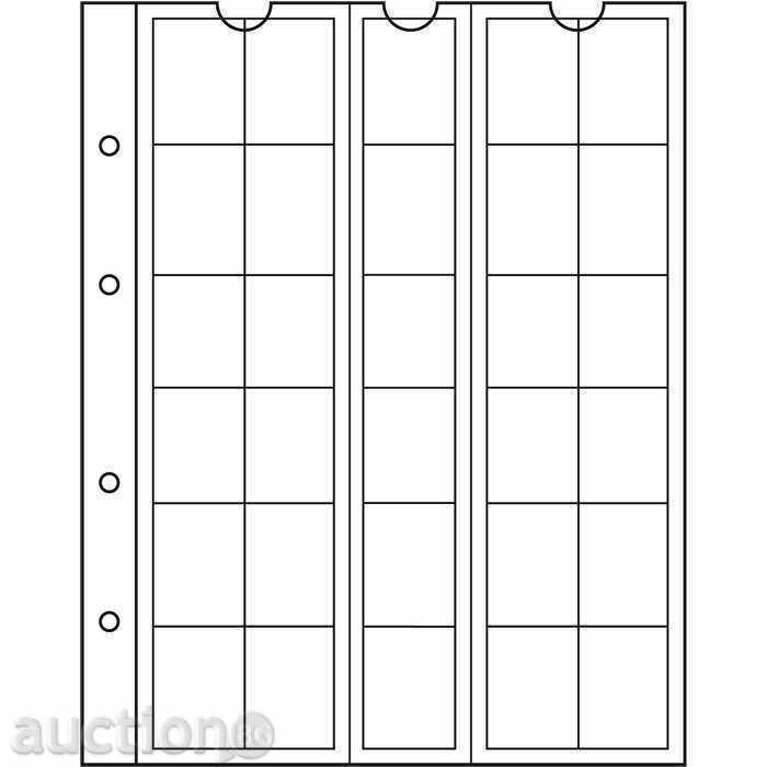 NUMIS sheets for 30 coins up to 25 mm in size