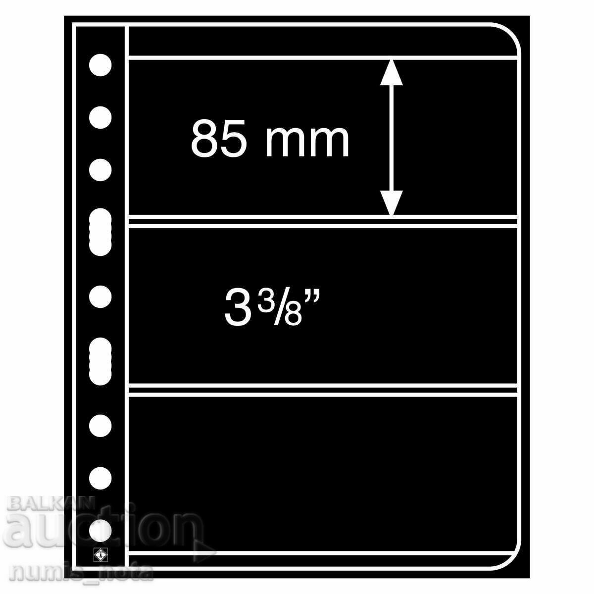 Black sheets for banknotes from the VARIO system of the Leuchtturm C3 /c