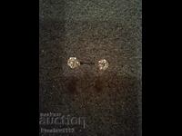 Rhodium earrings with Moissanite 0.65ct