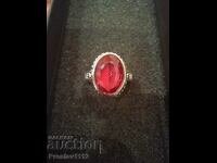 Silver ring with Garnet