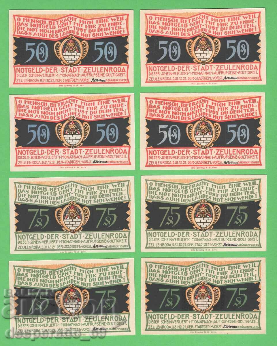 Delivery of (¯`'•.¸NOTGELD (city. Zeulenroda) 1921 UNC -14 pcs. banknotes ´¯) Delivery of (¯`'•.¸NOTGELD (city. Zeulenroda) 1921 UNC -14 pcs. banknotes ´¯)