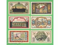 (¯`'•.¸NOTGELD (oraș. Zeulenroda) 1921 UNC -14 buc. bancnote ´¯)