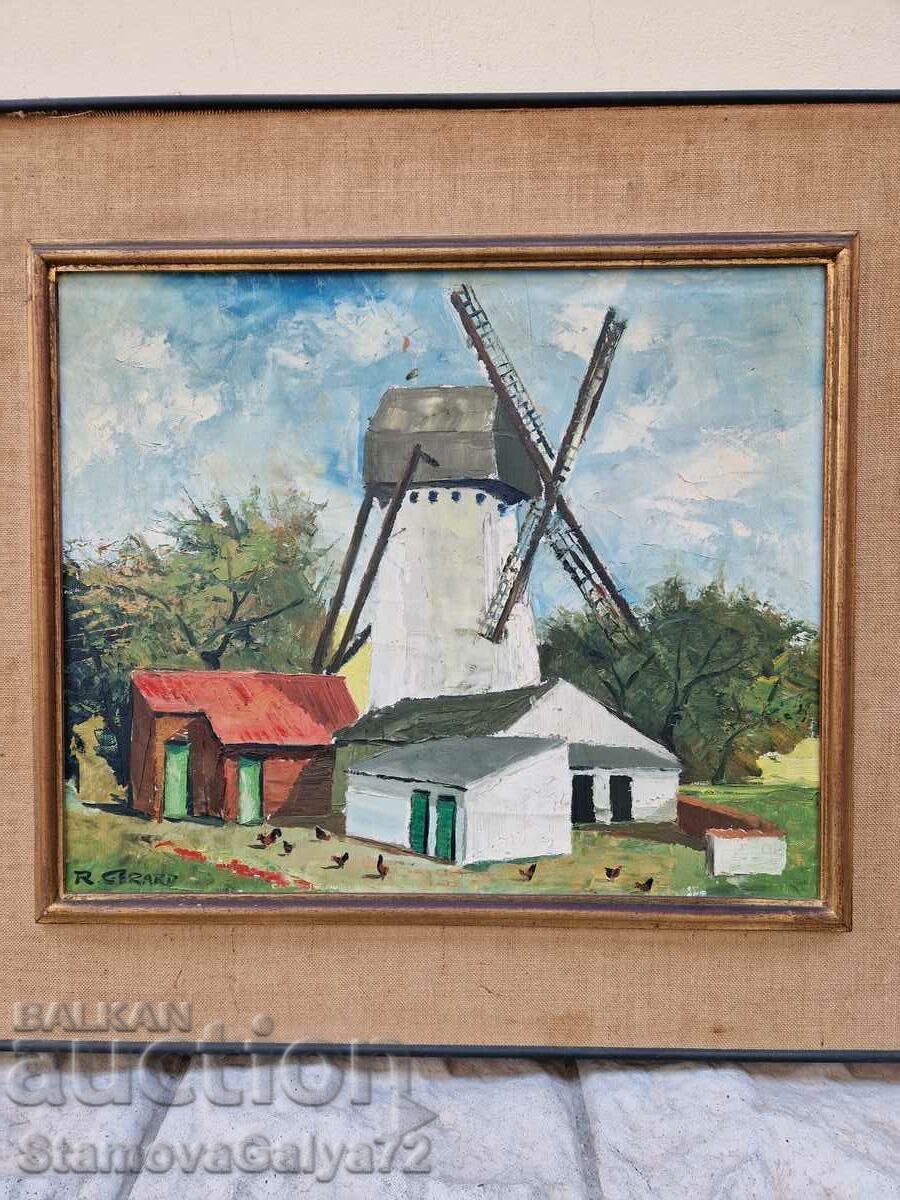 Auction Beautiful antique Dutch oil on canvas painting Auction Beautiful antique Dutch oil on canvas painting