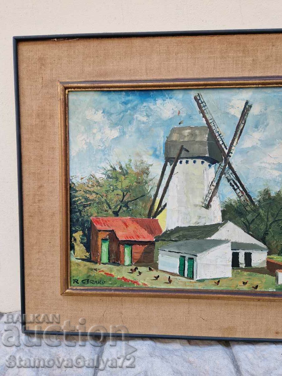 Delivery of Beautiful antique Dutch oil on canvas painting Delivery of Beautiful antique Dutch oil on canvas painting