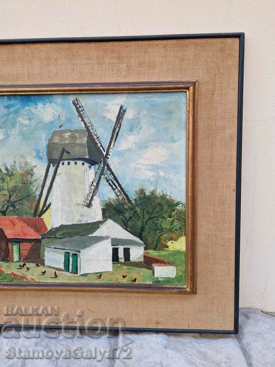 Beautiful antique Dutch oil on canvas painting - 5