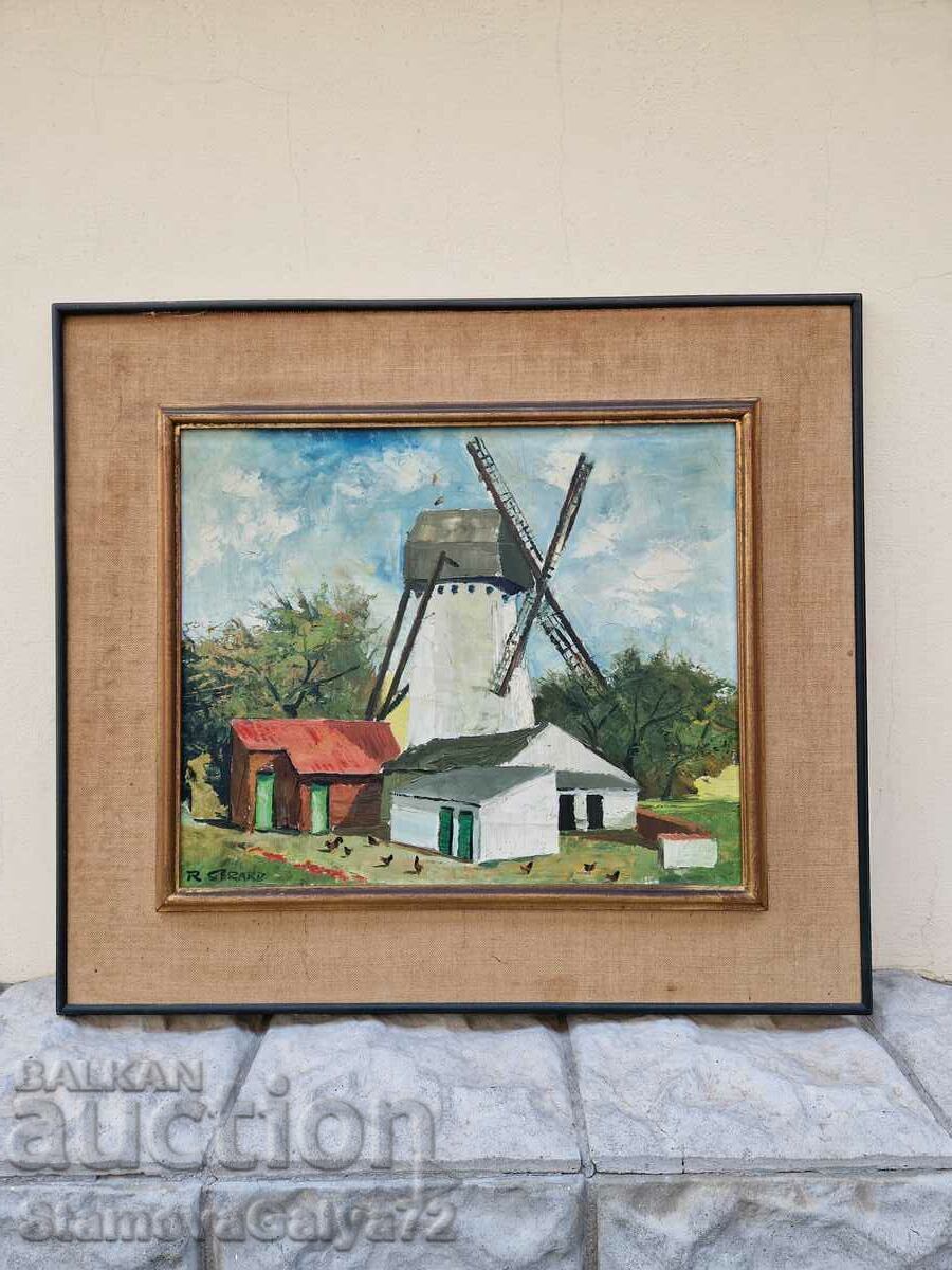 Beautiful antique Dutch oil on canvas painting Beautiful antique Dutch oil on canvas painting