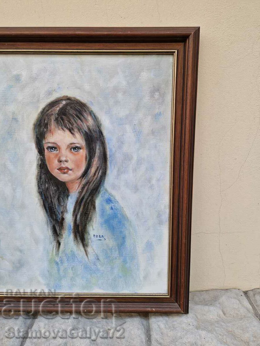 Livrarea O minunată pictură franceză antică în ulei pe pânză