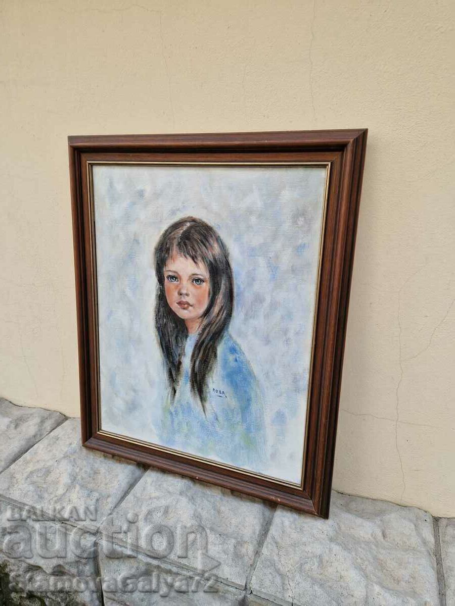 O minunată pictură franceză antică în ulei pe pânză - 7