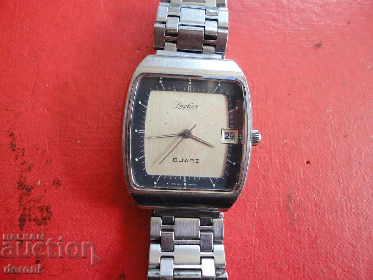 Ελβετικό ρολόι χαλαζία Lacher με τιμή 90.00 BGN | € 46.02