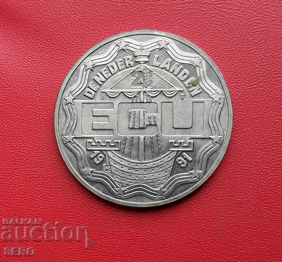 Κάτω Χώρες-2,5 ECU 1991-Erasmus του Ρότερνταμ