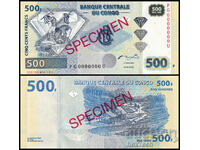 ❤️ ⭐ Congo DR 2002 500 francs Specimen Specimen UNC new ⭐ ❤️