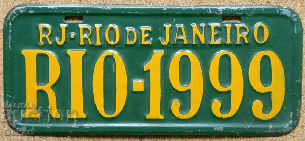 Metal plate RIO - 1999 Metal plate RIO - 1999