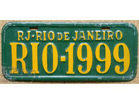 Metal plate RIO - 1999
