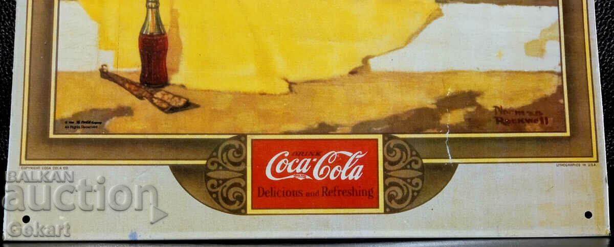 Metal sign COCA COLA Portrait (39.5x24cm) USA with price 60.00 BGN | € 30.68