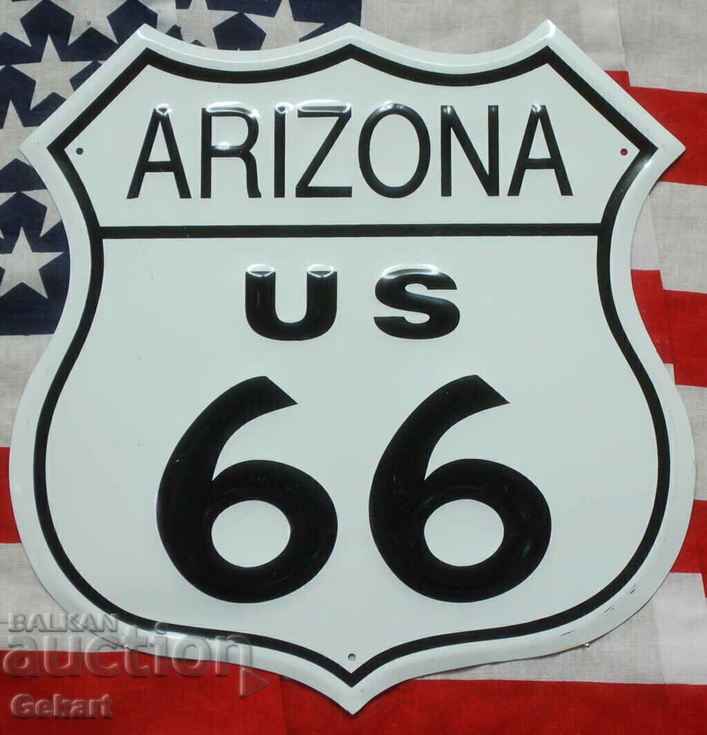 Metal Sign ROUTE 66 US ARIZONA