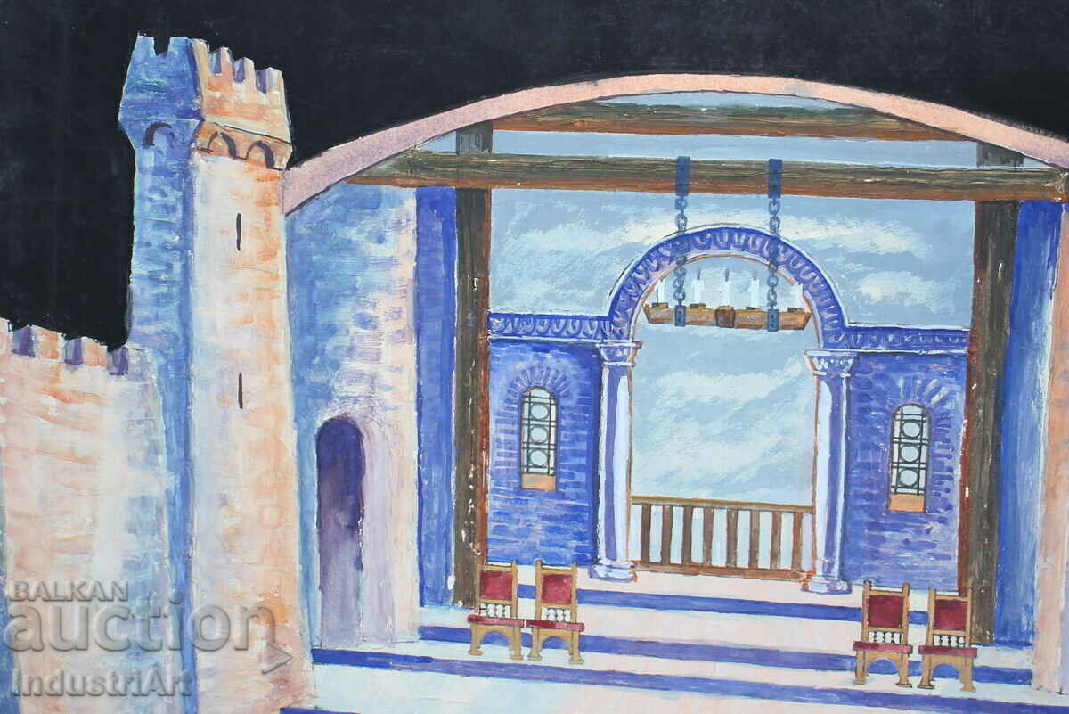 Project for theater decor Kiril Nedelchev 1981 signed - 5 Project for theater decor Kiril Nedelchev 1981 signed - 5