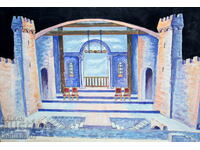 Project for theater decor Kiril Nedelchev 1981 signed