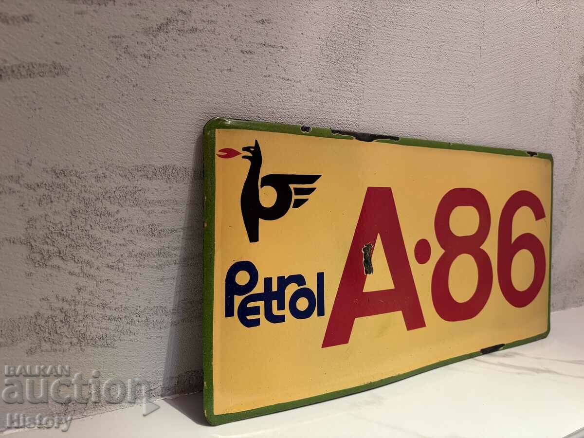 Auction Enamel plate Auction Enamel plate