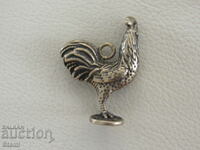 Buddhist Bronze Rooster Keychain, Mongolia