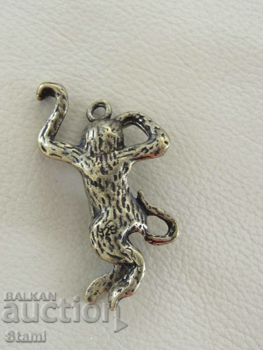 Auction Buddhist bronze monkey key ring, Mongolia Auction Buddhist bronze monkey key ring, Mongolia