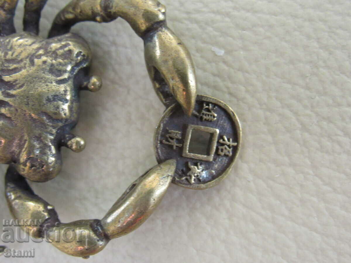 Buddhist bronze scorpion key ring, Mongolia with price 21.00 BGN | € 10.74 Buddhist bronze scorpion key ring, Mongolia with price 21.00 BGN | € 10.74