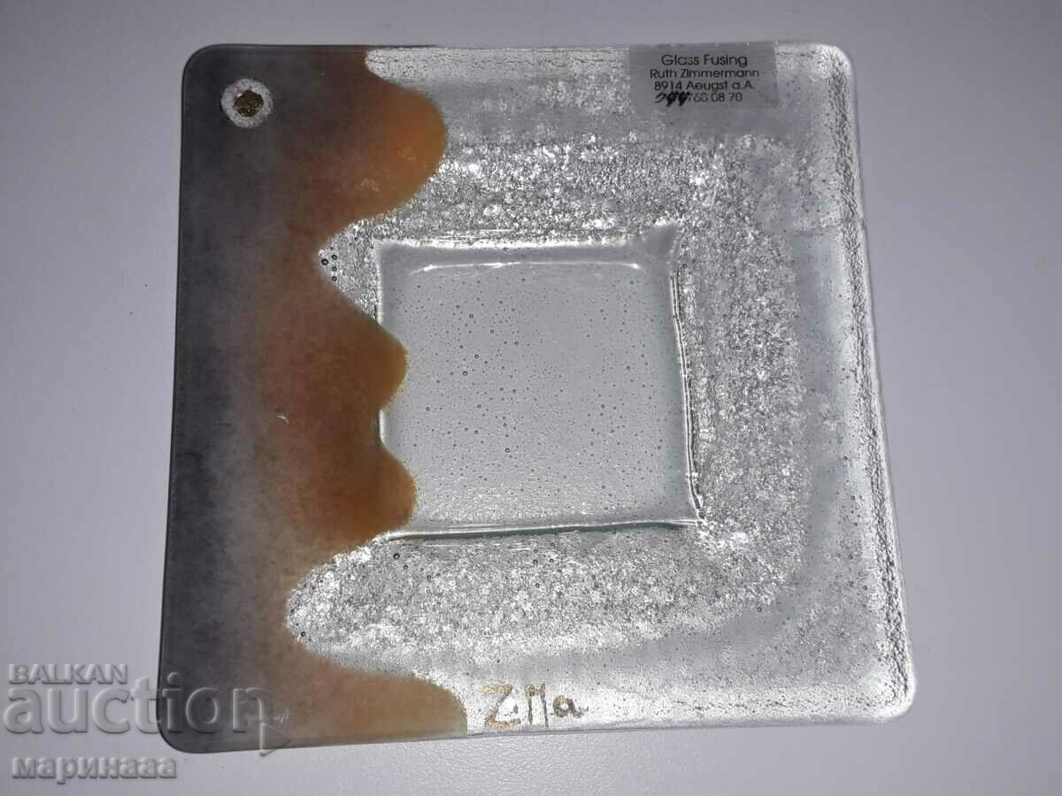 DESIGNER CANDLESTICK WITH A PIECE OF GOLD - 5