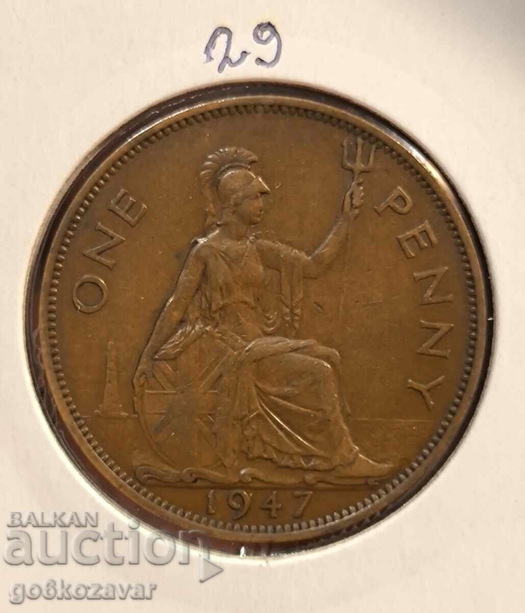 Marea Britanie 1 penny 1947