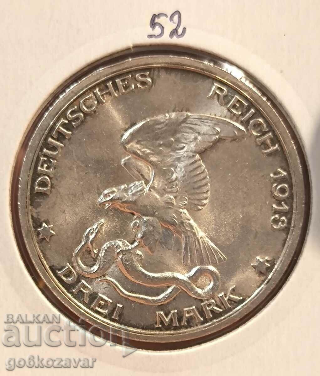 Auction Germany Prussia 3 stamps 1913 Silver Top! UNC! Auction Germany Prussia 3 stamps 1913 Silver Top! UNC!