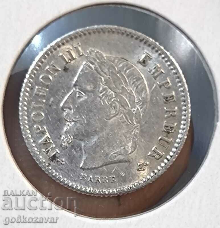 Γαλλία 20 centimes 1867 UNC Κορυφαίο νόμισμα! με τιμή € 18.00 | 35.20 BGN