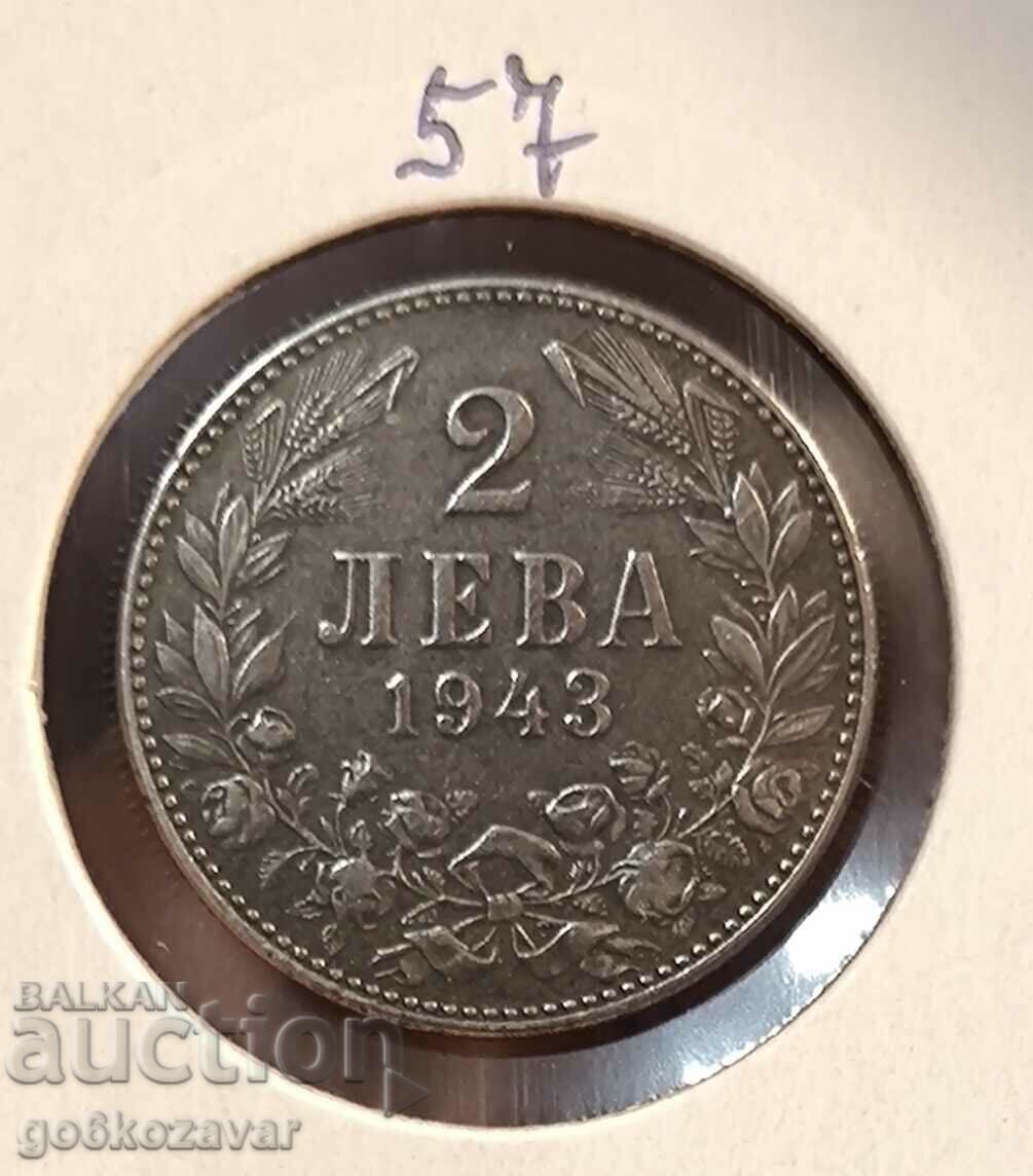 Bulgaria 2 leva 1943 fier! Rar!