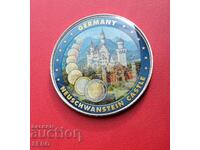 Germany-medal/colored/-Castle Neuschwanstein.