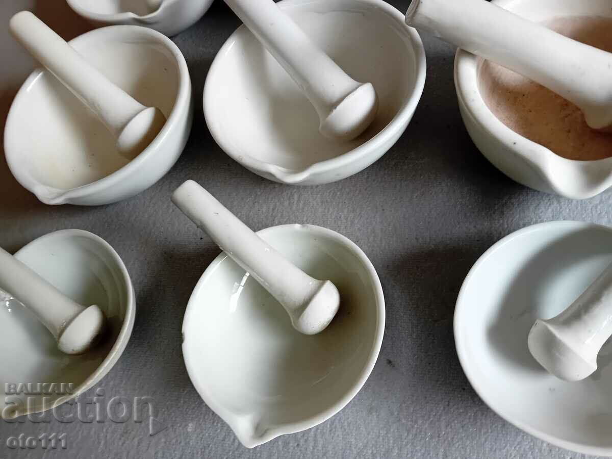 MORTAR VECHI DE PORCELAN, MORT - 9 bucati - 5 MORTAR VECHI DE PORCELAN, MORT - 9 bucati - 5