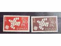 Spania 1961 Europa CEPT Păsări MNH