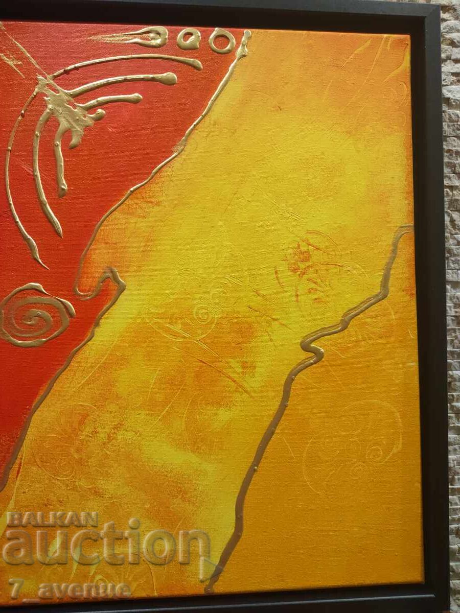 Painting, acrylic on canvas, beautiful colors, 14.02.25 with price 129.00 BGN | € 65.96 Painting, acrylic on canvas, beautiful colors, 14.02.25 with price 129.00 BGN | € 65.96