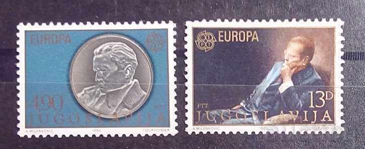 Iugoslavia 1980 Europa CEPT Personalităţi MNH