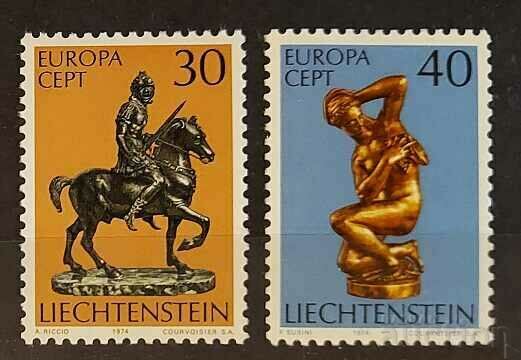 Liechtenstein 1974 Europa CEPT Artă / Sculptură / Cai MNH