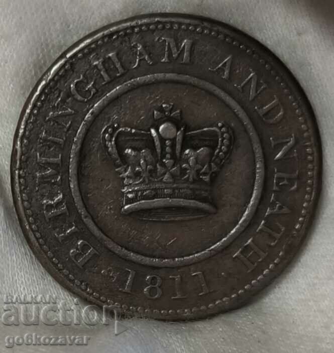 Great Britain Penny Token 1811 Rare R Quality ! with price 94.00 BGN | € 48.06 Great Britain Penny Token 1811 Rare R Quality ! with price 94.00 BGN | € 48.06
