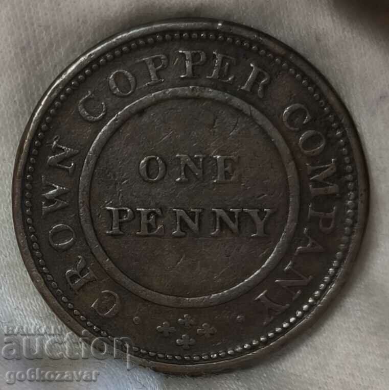 Great Britain Penny Token 1811 Rare R Quality !