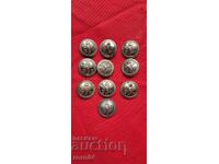 BDZ - PARADE BUTTONS - KINGDOM OF BULGARIA