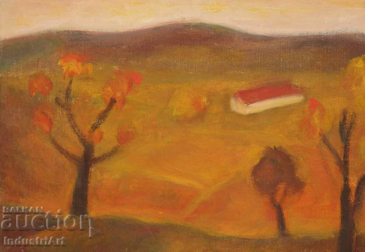 Auction Mountain landscape - old oil painting signed Auction Mountain landscape - old oil painting signed